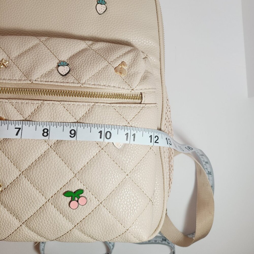 Under One Sky Cream Backpack – Strawberry Charm Design – NWT - Picture 10 of 13